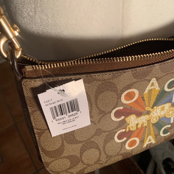 Brand new with tags rainbow strapped and rainbow logo coach crossbody bag - Picture 8 of 12